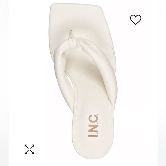 INC INTERNATIONAL CONCEPTS
Sagee Thong Dress Sandals White Smooth 11M New in box - Picture 4 of 14